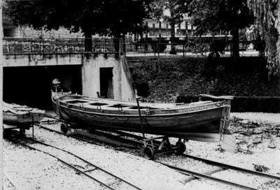 Barque de sauvetage Glérolles de la Société de Sauvetage de Rivaz